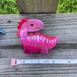 Pink Dinosaur Hair Claw Clip